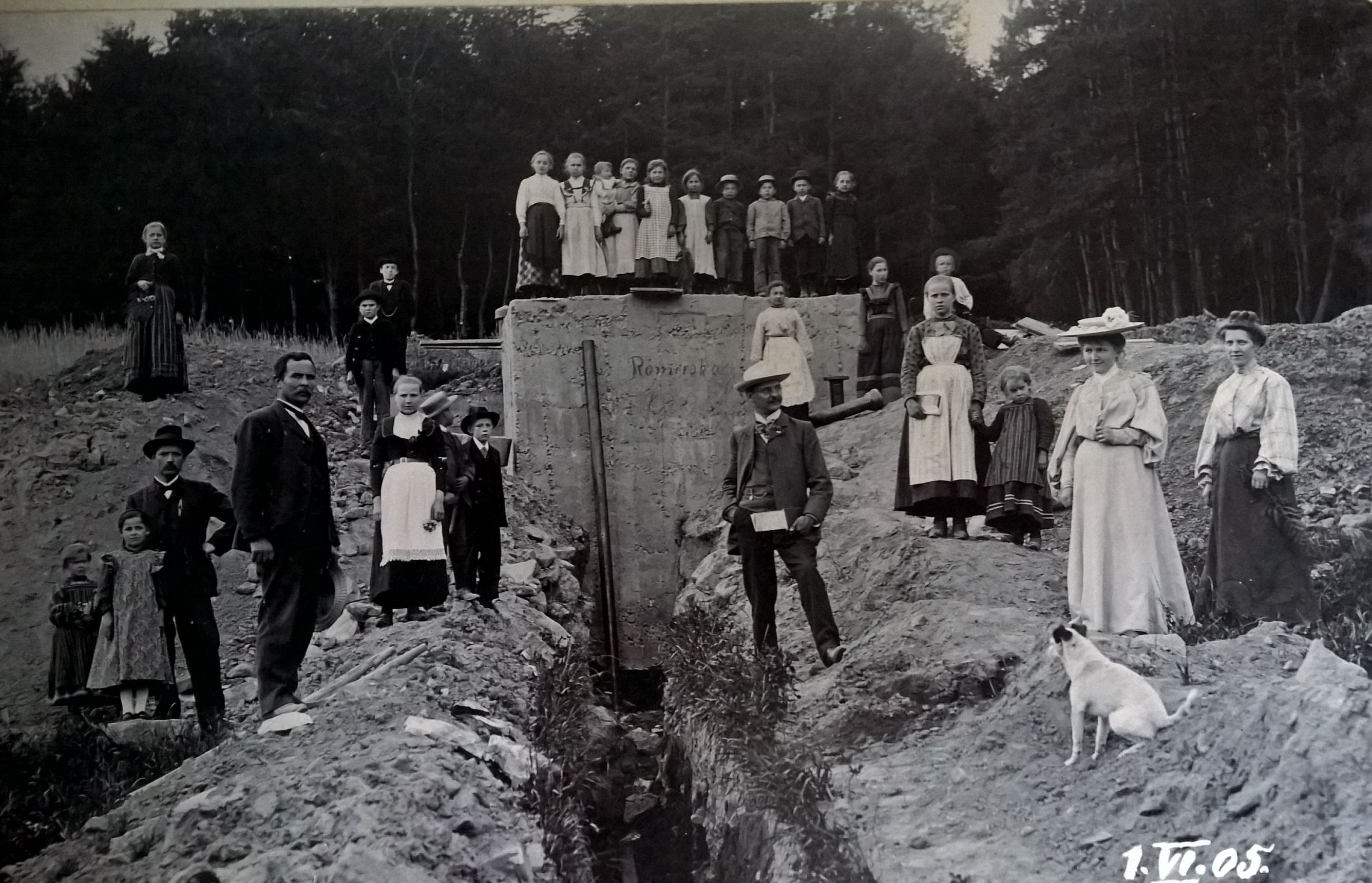 Einweihung Wasserleitung Römershag 1905