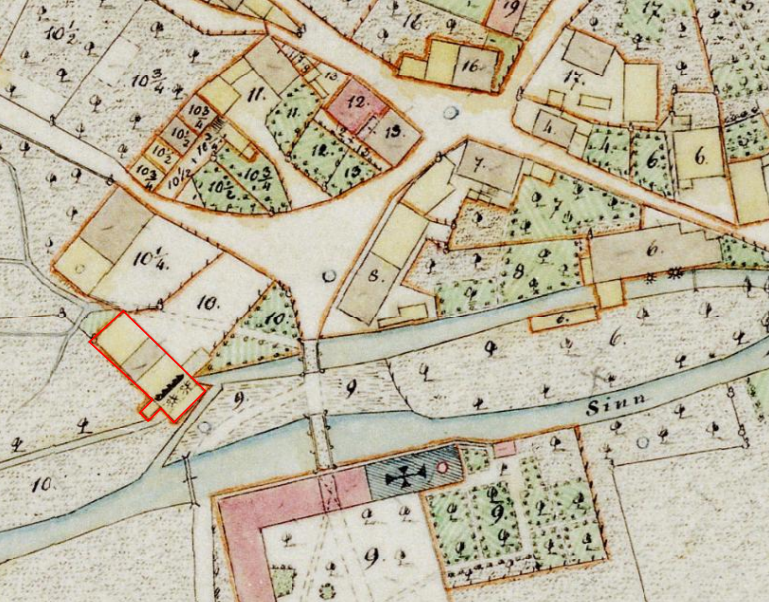 Historische Karte 1848. © Geobasisdaten: Bayerische Vermessungsverwaltung.