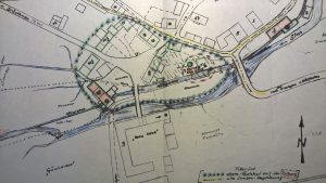 Talburg mit Gutshof und ehem. Straßenführung