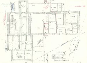 Grundriss Schneidmühle - Zeichnung Edgar G. Kuther 1982