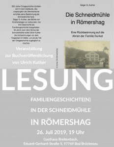 Herzliche Einladung zur Lesung